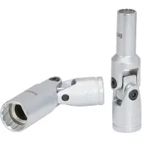 Ks Tools Llave de vaso de 3/8", de 12 caras, con articulación, de 10 mm