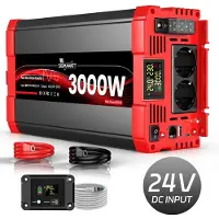 OEM Inversor, 3000W de potencia nominal, pantalla LCD, 24V 3000W (6000W de potencia máxima)