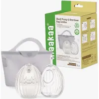 HAAKAA Bomba De Lactancia Inalámbrica Shell Wearable 75 Ml-2 Pcs