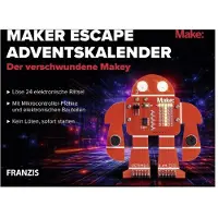 Sonstige Verlage FRANZIS 67246 - Calendario de Adviento "Maker Escape": El misterio de Makey desaparecido