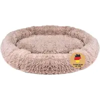 Merkloos Cama para mascotas Pluizig, color beige, diámetro 80 cm