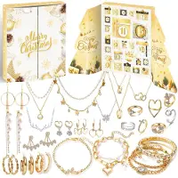 Merkloos Calendario de Adviento con 24 joyas para mujeres