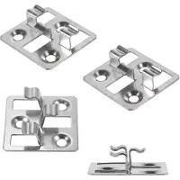Merkloos 100 clips de acero inoxidable para tablas de terraza
