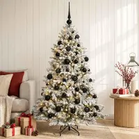 Syfax Árbol de Navidad Artificial con Adorno 120 cm 150 LED