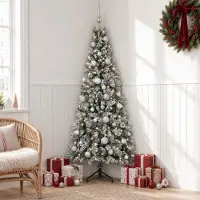 Syfax Árbol de Navidad artificial con bolas 120 cm 150 LED