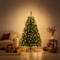 Syfax Árbol de Navidad artificial con ramas articuladas 120 cm