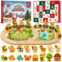 Merkloos Calendario de Adviento 2026 con Tren Magnético para Niños