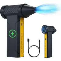 LTPRTZ Soplador eléctrico para limpieza - Soplador turbo - Para limpiar aparatos - 160.000 RPM - 10.000 mAh - Negro