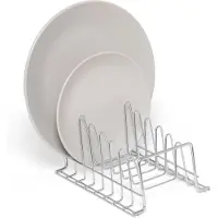 LTPRTZ Organizador para la cocina - Ayuda a ordenar la cocina - Diseño que ahorra espacio - Tamaño pequeño - Cromo