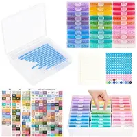 LTPRTZ Bandejas para pintura con diamantes - Set de almacenamiento - Organización creativa - Doble función - 30 unidades - Transparente