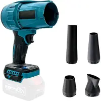 LTPRTZ Soplador de aire portátil - Soplador de mano, soplador de polvo - Limpieza potente - Control de velocidad variable - Longitud: 345 cm - Color: azul