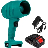 LTPRTZ Accu Bladblazer - Mini Turbo - Elimina residuos - Velocidad variable - 23 cm - Negro