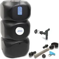 LTPRTZ Regenton - Jardín Waterton - Gestión sostenible del agua - Juego completo - 320 litros - Color antracita