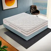 MaterassieDoghe Colchón de 120x190 cm, altura 25 cm, con núcleo de muelles ensacados, firmeza H3, diseño ergonómico de 9 zonas