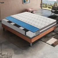 MaterassieDoghe Colchón de 160x190 cm, altura 26 cm, con núcleo de muelles ensacados, firmeza H3, diseño ergonómico de 5 zonas
