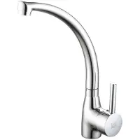 DP GRIFERIA Grifo para lavabo DP, 1 unidad, color plateado, marca Azafran