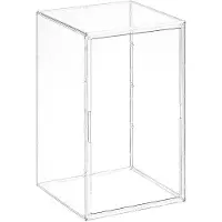 LTPRTZ Caja expositora transparente - Cubo organizador de acrílico - Para exhibir colecciones - Protección contra el polvo - 60 x 36 x 36 cm - Transparente