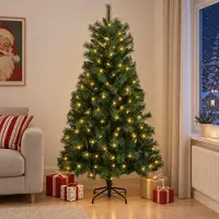 Syfax Árbol de Navidad artificial con ramas articuladas 150 cm