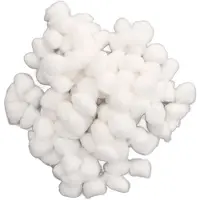Markenlos Cama para hámster hecha con bolas de algodón, hecha a mano, suave, cálida, de color blanco
