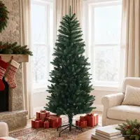 Syfax Artificial Hinged Christmas Tree 180 cm PE y PVC Verde