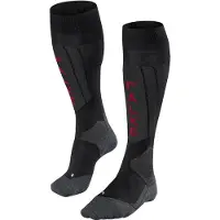 Falke - Women's SK5 Expert - Calcetines de esquí size 39-40, negro/gris