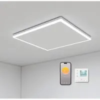 Quality Heating Panel de infrarrojos para red inalámbrica (WLAN) con iluminación LED, serie QH-HL, dimensiones 63 x 65,5 cm, 400 vatios