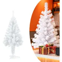 TANYEAR Árbol de Navidad artificial , 120 cm, árbol decorativo, decoración navideña, color blanco