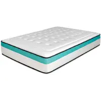 OEM Colchón viscoelástico de 150x190 cm, altura 24 cm, multicapa, firmeza media