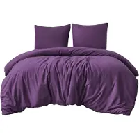 Merkloos Juego de ropa de cama de microfibra, compuesto por: una funda de edredón de 200 x 220 cm y dos fundas de almohada de 80 x 80 cm