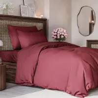 Merkloos Juego de funda de edredón de 3 piezas, que incluye una funda de edredón de 135x200 cm y 2 fundas de almohada de 80x80 cm, fabricado en microfibra de poliéster