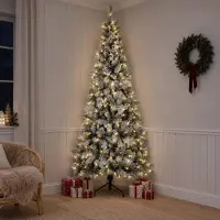 Syfax Árbol de Navidad artificial con ramas articuladas 210 cm