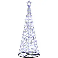 Syfax Árbol de Navidad LED en espiral con base EKENAS 180 cm 220 LED
