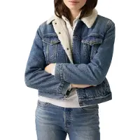 Levi's Chaqueta de entretiempo 'Original Sherpa Trucker' azul denim