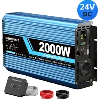 OEM Inversor, 2000W de potencia nominal, con control remoto LCD, 24V 2000W (4000W de potencia máxima)