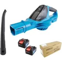 OEM Soplador de aire eléctrico, motor sin escobillas, velocidad ajustable, 2 baterías, enchufe de 100V-240V para la Unión Europea