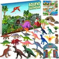 Izoel Calendario de Adviento 2026 Dinosaurios Niños Chicos 3-12 Años Calendario de Adviento Dinosaurios Niños Verde