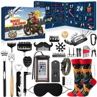 Izoel Calendario de Adviento 2026 Herramientas Hombre Adolescente Chico 24 UDS Gadgets Negro