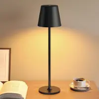 UPXNBOR Lámpara de mesa LED , sin cables, lámpara de mesa de metal completa para uso en exteriores e interiores