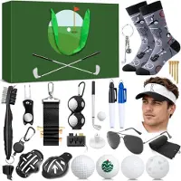 Izoel Calendario de Adviento Golf 2026 Hombres Adolescentes Niños 24 Días Diversión de Golf Gris