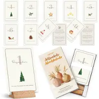 COZCLAM Calendario de Adviento de Mindfulness para Adultos 24 Tarjetas de Afirmaciones Estilo A