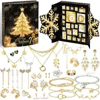 ZJTAPE Calendario de Adviento 2026 joyas mujeres 24 días calendario navideño
