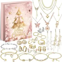 ZJTAPE Calendario de Adviento 2026 joyas mujeres 24 días calendario navideño