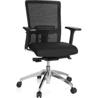 Dripio Silla de oficina con respaldo de malla, diseño ergonómico, ajustable, color negro