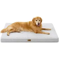 Selius Cama ortopédica para perros, tamaño XXL - 137x111x10 cm - Gris - Material sintético