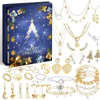 ZJTAPE Calendario de Adviento 2026 joyas mujeres 24 días calendario navideño