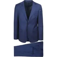 Suitable Traje De Lana Royal Blue Azul Azul marino talla