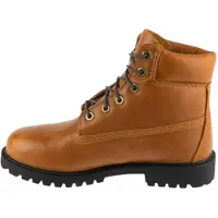 Timberland unisex para niños. TB0A6BETEN11 Botas de piel Premium blanco (23.5), Plano, Cordones, Clásico, moda infantil, outlet 2