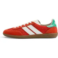 Caval Zapatos con cordón 'Pulse' jade / rojo anaranjado / blanco
