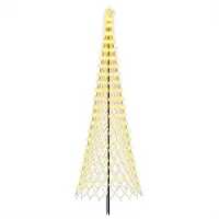 Syfax Árbol de Navidad LED EKENAS 400 cm 450 LED Blanco Cálido Hierro