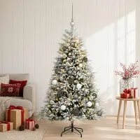 Syfax Árbol de Navidad Artificial con Adorno 150 cm 150 LED